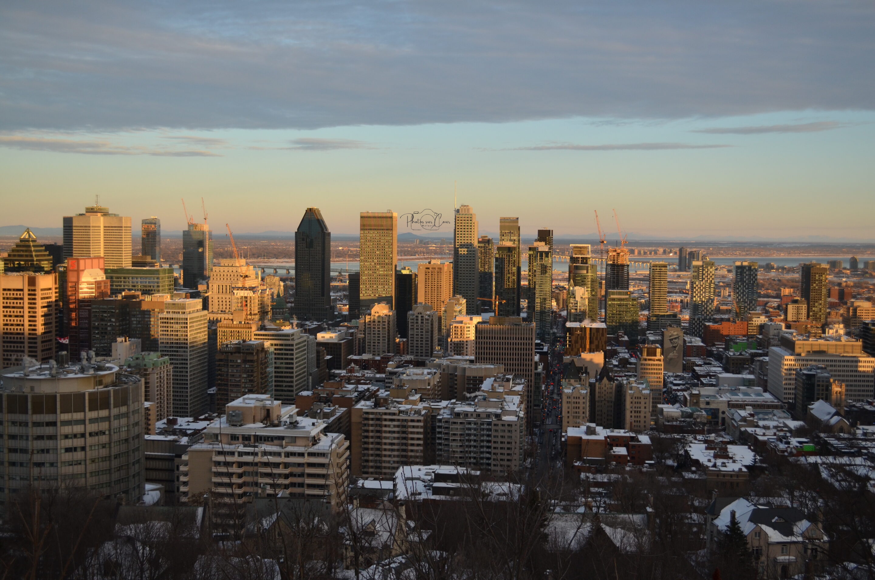 Vue sur Montréal depuis le Belvédère Kondiaronk