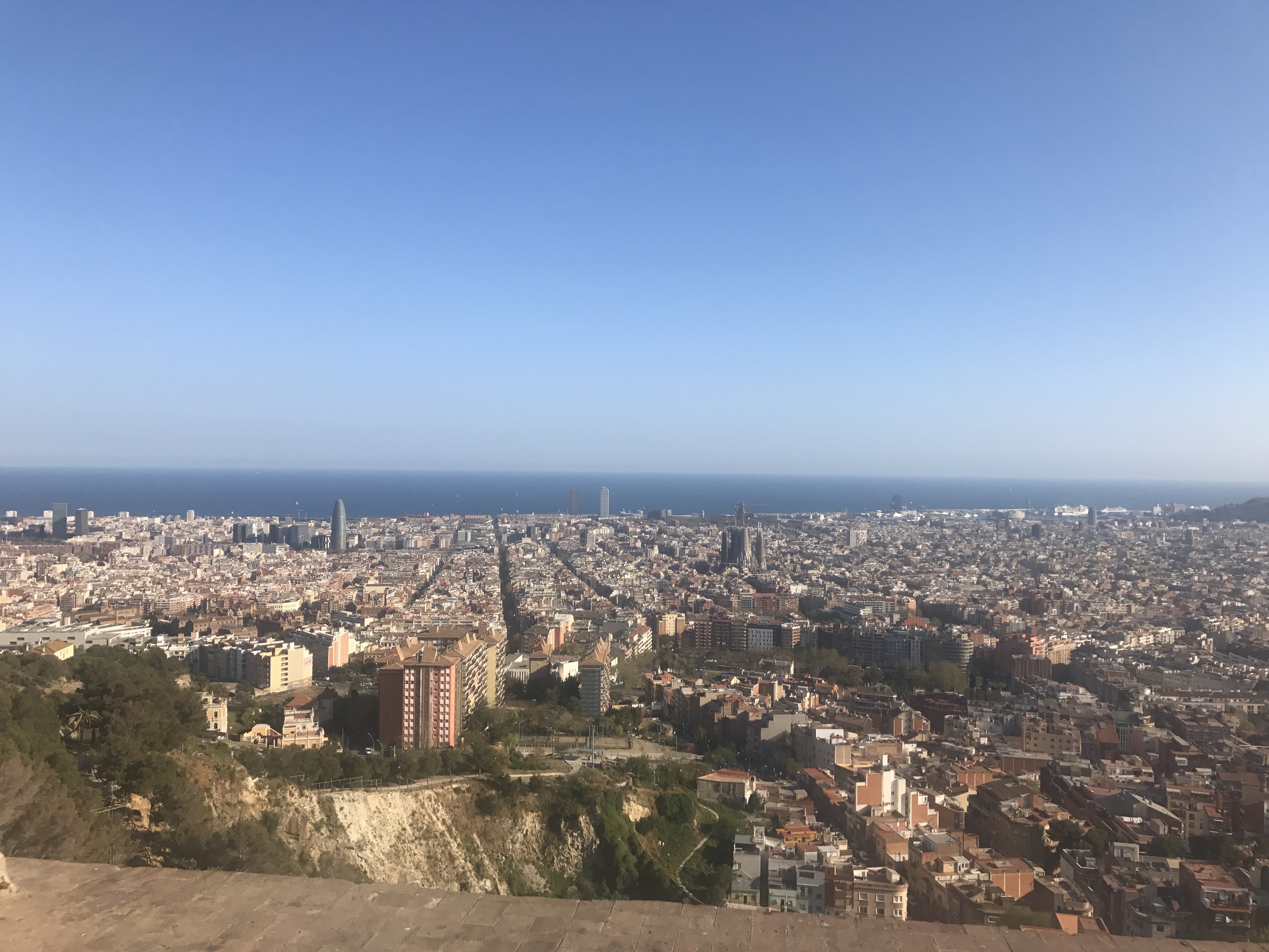 Vue depuis les Bunkers El Carmel